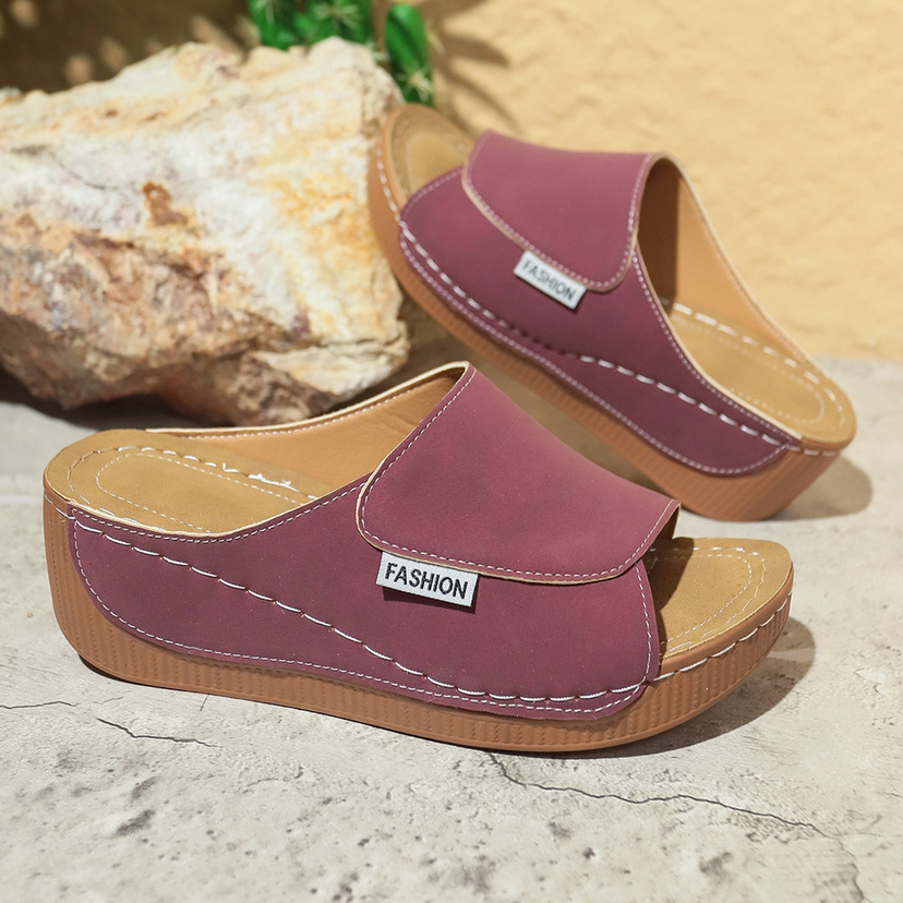 Women's CloudStep Comfort Wedge Slides - Image 7