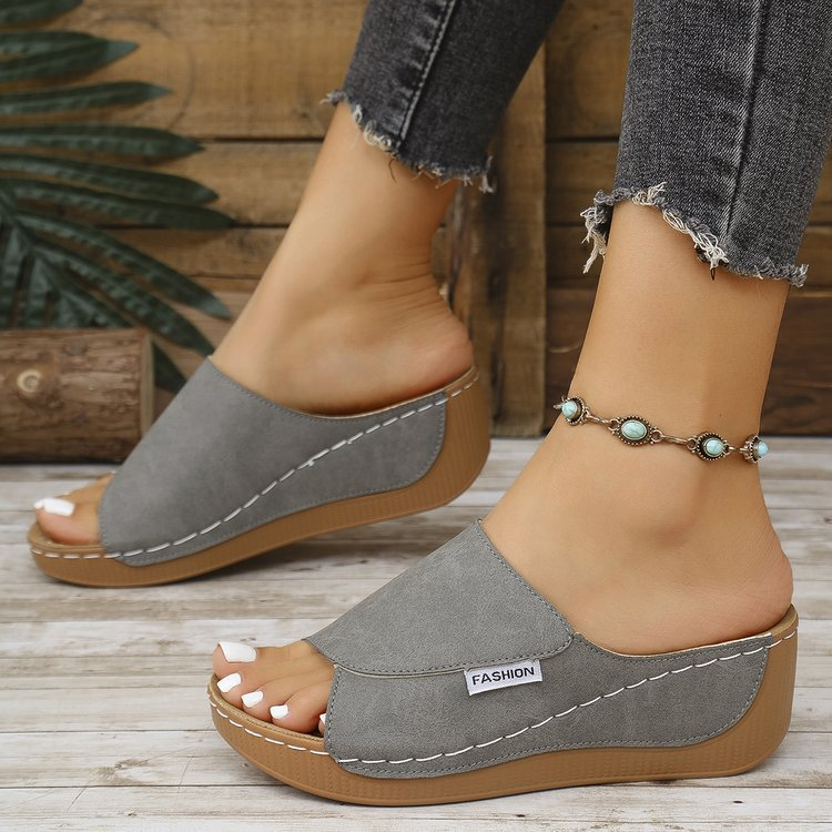 Women's CloudStep Comfort Wedge Slides - Image 4
