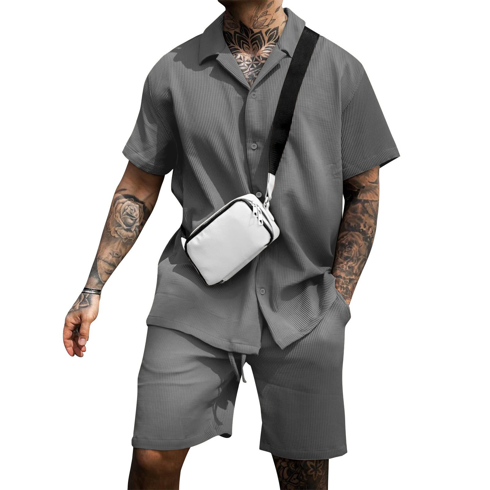 Men's Voyager Resort Polo & Shorts Set - Image 3