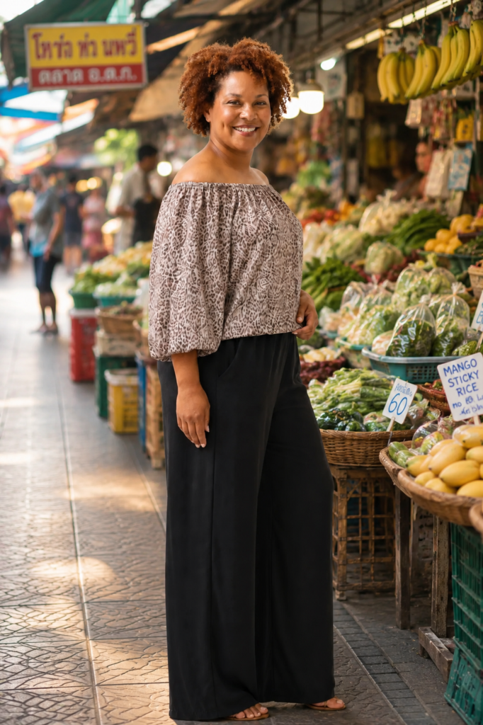 Renee at the market