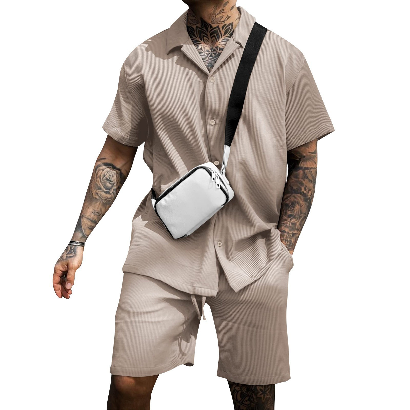Men's Voyager Resort Polo & Shorts Set - Image 4